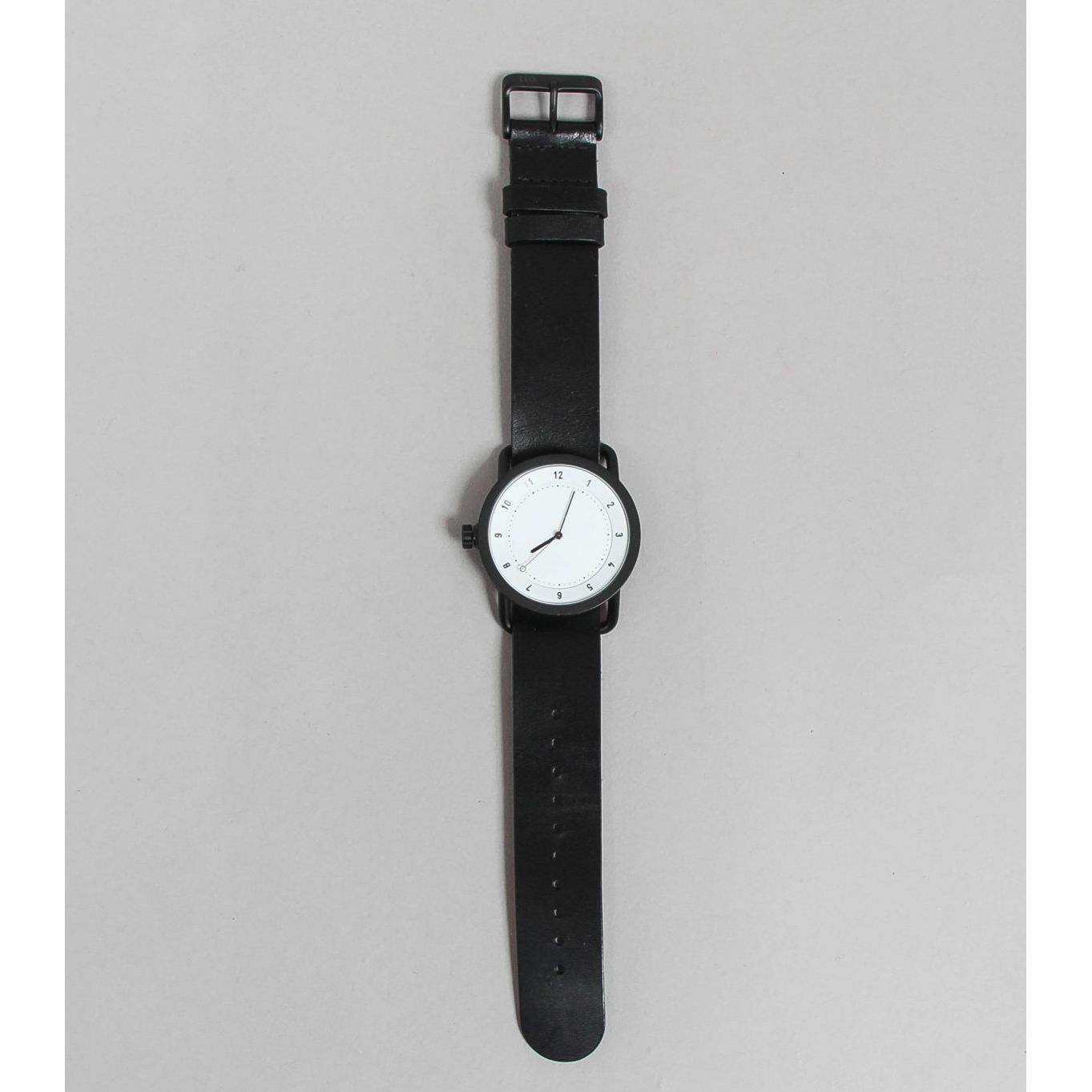 часы TID No.1 White Black Leather фото 5