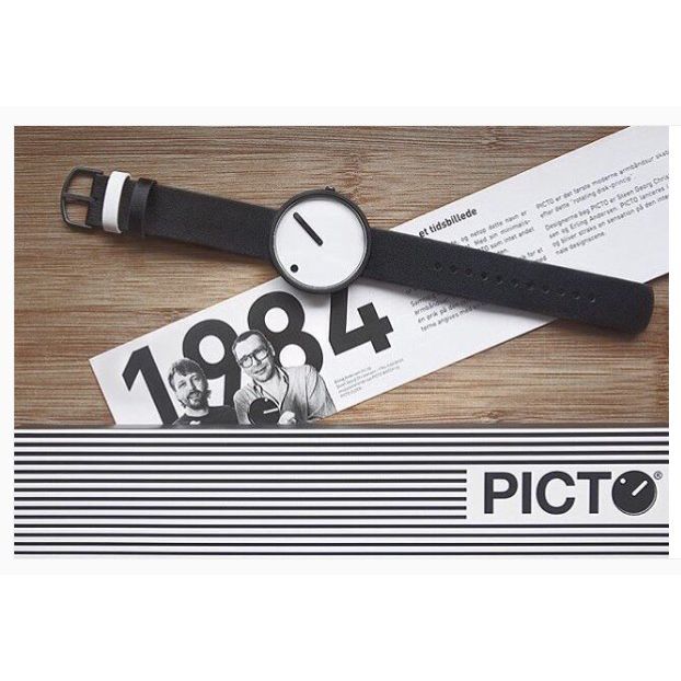 часы Picto Picto 40 mm White / Black Leather фото 12