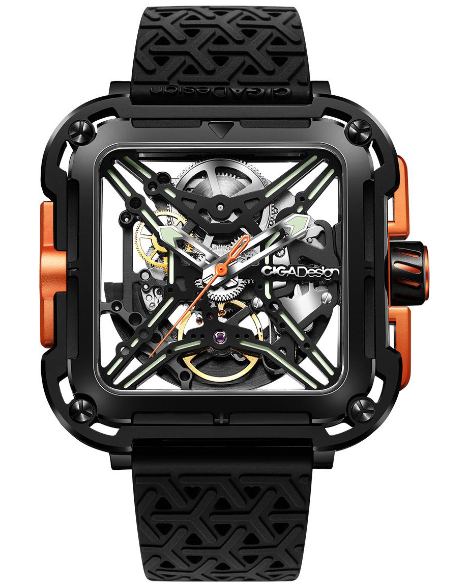 часы CIGA Design X Series Orange Automatic X011-BLOG-W25BK фото 4