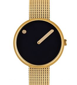 Picto Picto 30 mm Black <br>/ Gold Steel  фото 1