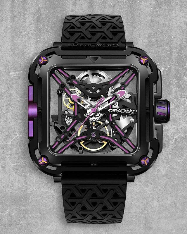 часы CIGA Design X Series Purple Automatic X011-BLPL-W25BK фото 8