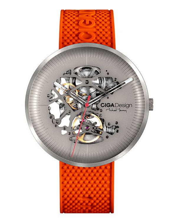часы CIGA Design MICHAEL YOUNG SERIES TITANIUM EDITION ORANGE AUTOMATIC	 фото 4