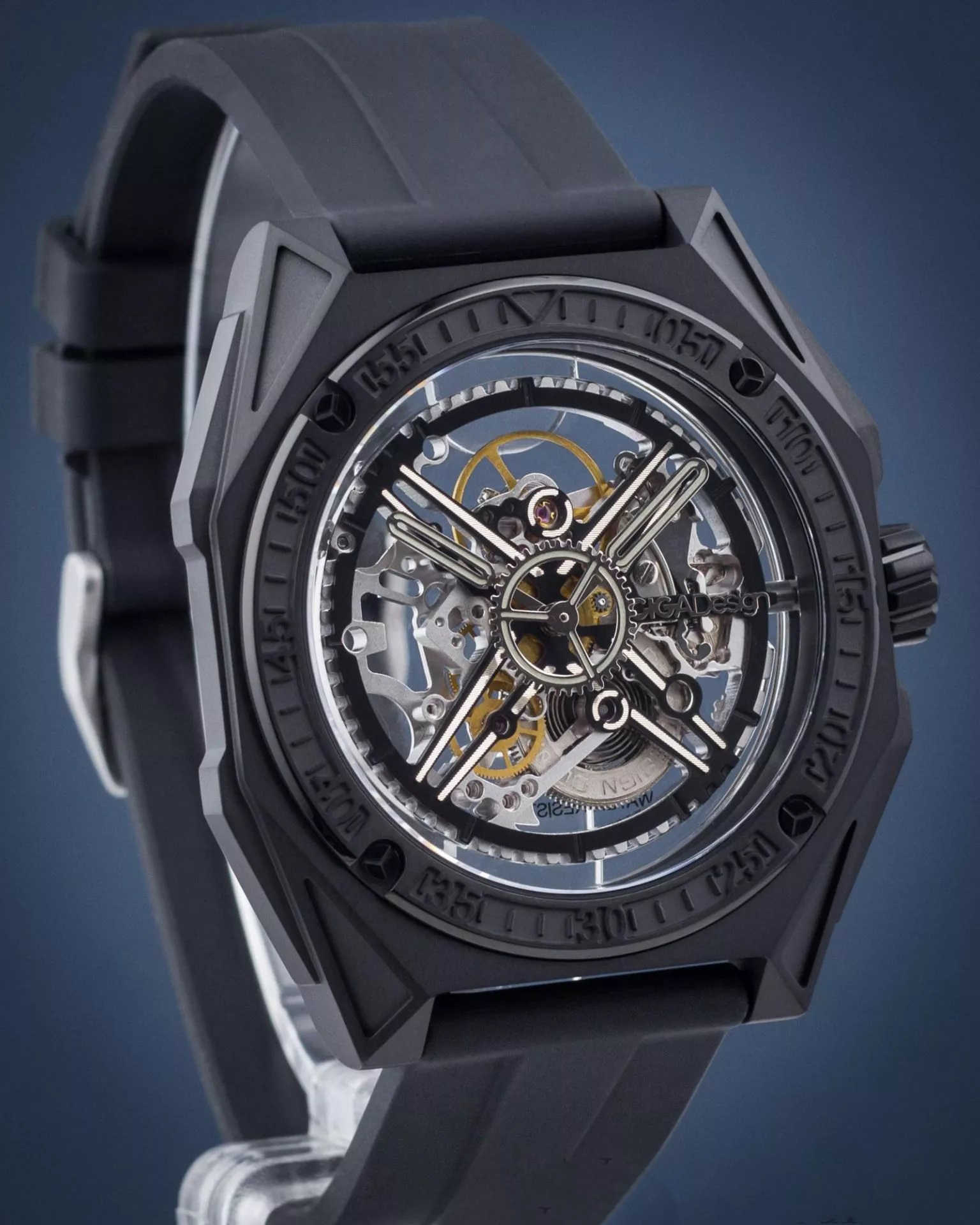 часы CIGA Design M Series Magician TITAN DLC BLACK (3 в 1) Automatic M051-BB01-W6B фото 10