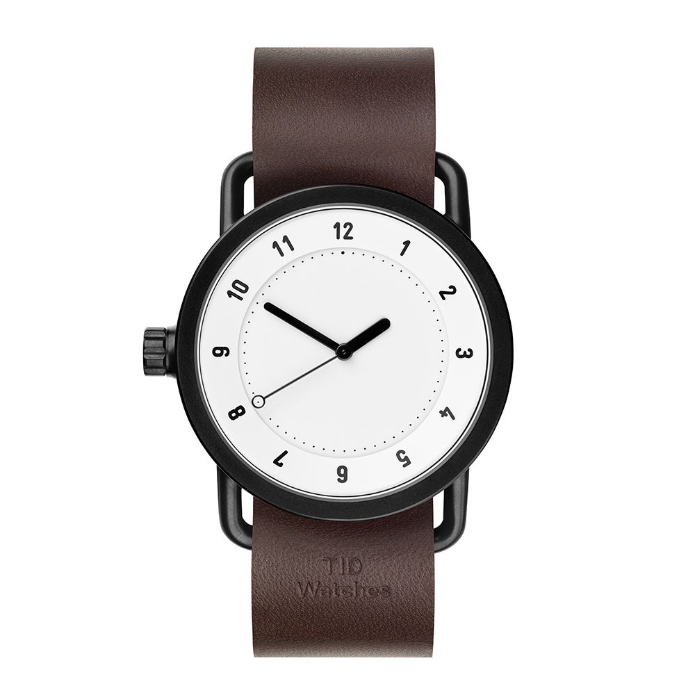 часы TID No.1 White Walnut Leather фото 4
