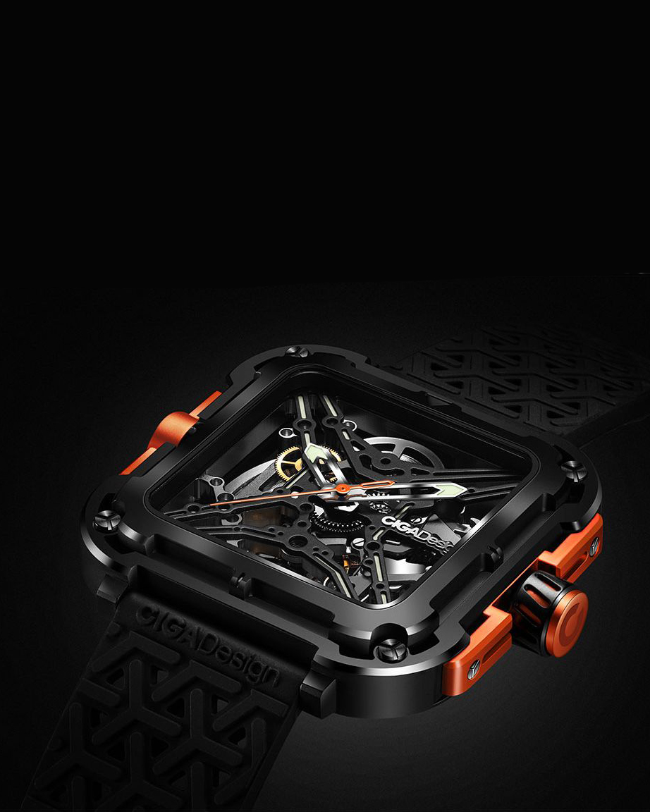 часы CIGA Design X Series Orange Automatic X011-BLOG-W25BK фото 15
