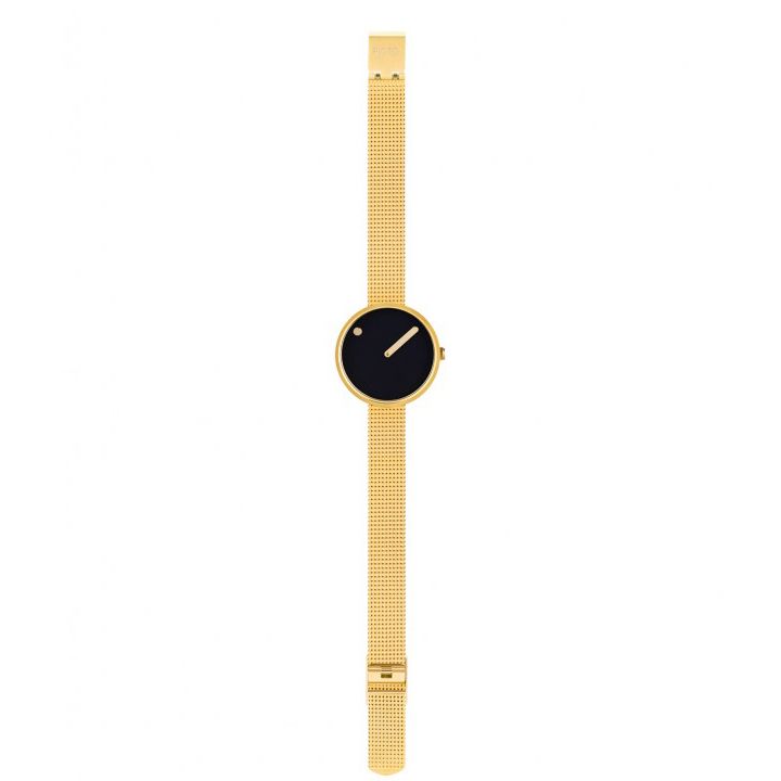 часы Picto Picto 30 mm Black / Gold Steel фото 8
