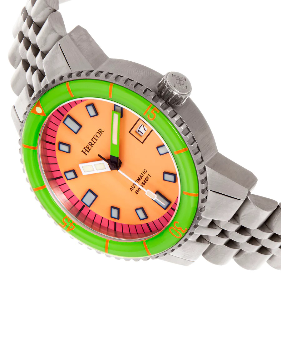 часы WOW-Цена HERITOR Edgard Orange Automatic фото 5
