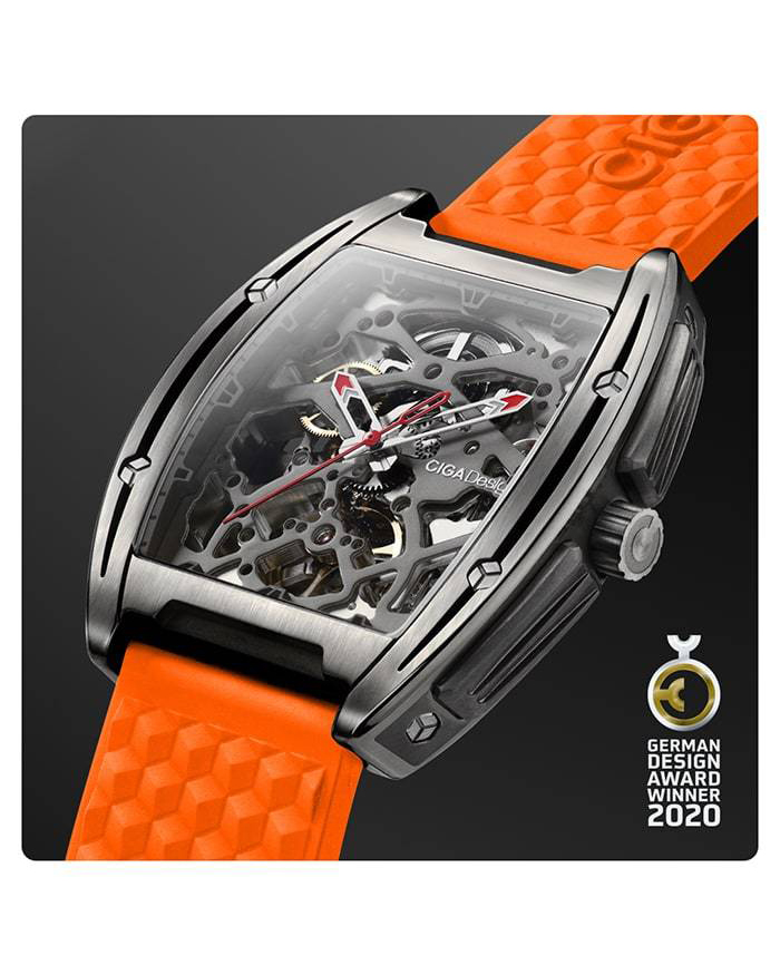часы CIGA Design Z-SERIES TITANIUM ORANGE Automatic Z031-TITI-W15OG фото 6