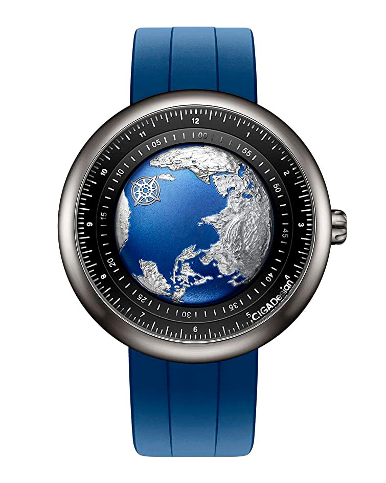 часы CIGA Design U-Series Blue Planet GPHG Titanium Mechanical U031-TU02-W6U фото 12