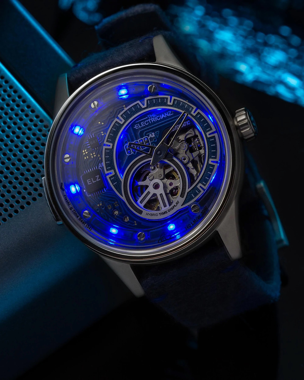 часы The Electricianz THE HYBRID E-Blue ZZ-B1C/03-CNB Automatic фото 10