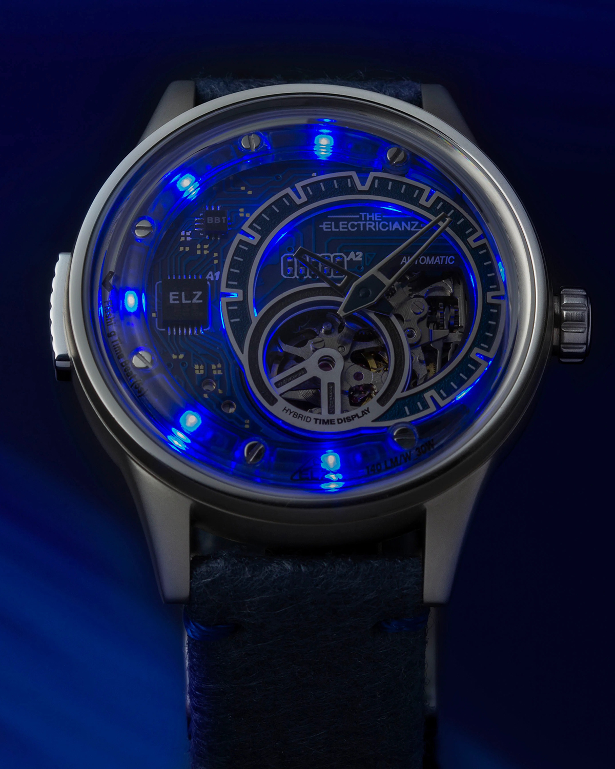 часы The Electricianz THE HYBRID E-Blue ZZ-B1C/03-CNB Automatic фото 6