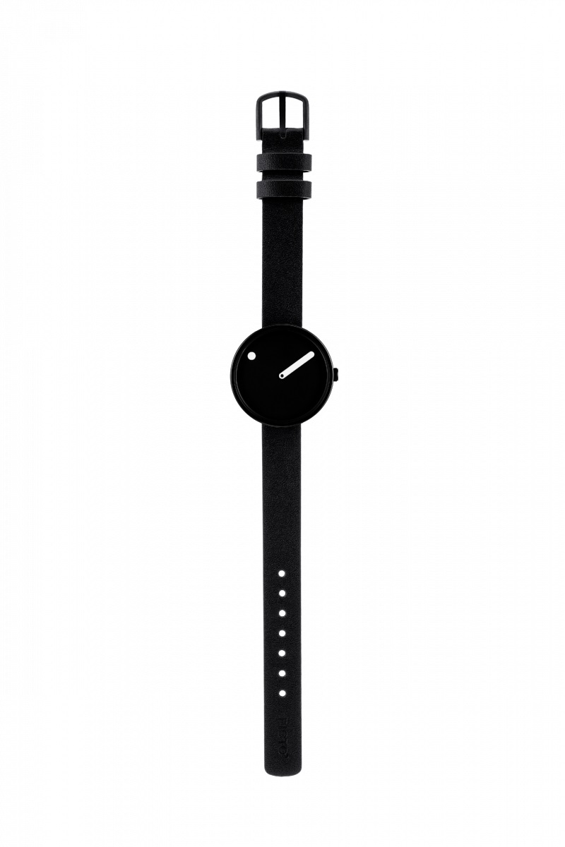 часы Picto Picto 30 mm Black / Black Leather фото 6