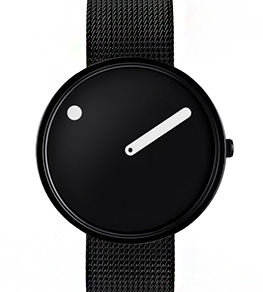 часы  Picto 40 mm Black <br>/ Black Polished  фото 1