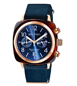 BRISTON CLUBMASTER CHRONO MIDNIGHT BLUE 