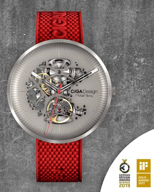 часы CIGA Design MICHAEL YOUNG SERIES TITANIUM EDITION RED AUTOMATIC фото 4