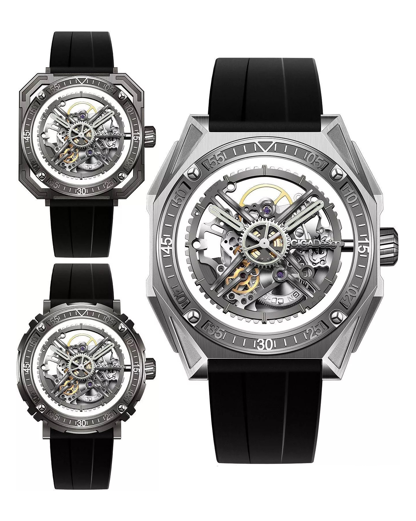 часы CIGA Design M Series Magician (3 в 1) Automatic M051-SS01-W6B фото 7