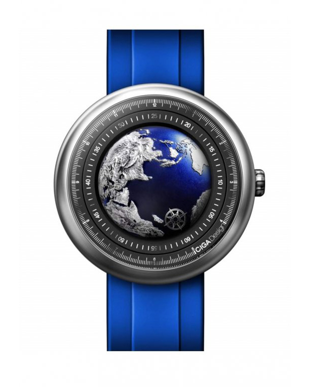 часы CIGA Design U-Series Blue Planet GPHG Titanium Mechanical U031-TU02-W6U фото 4