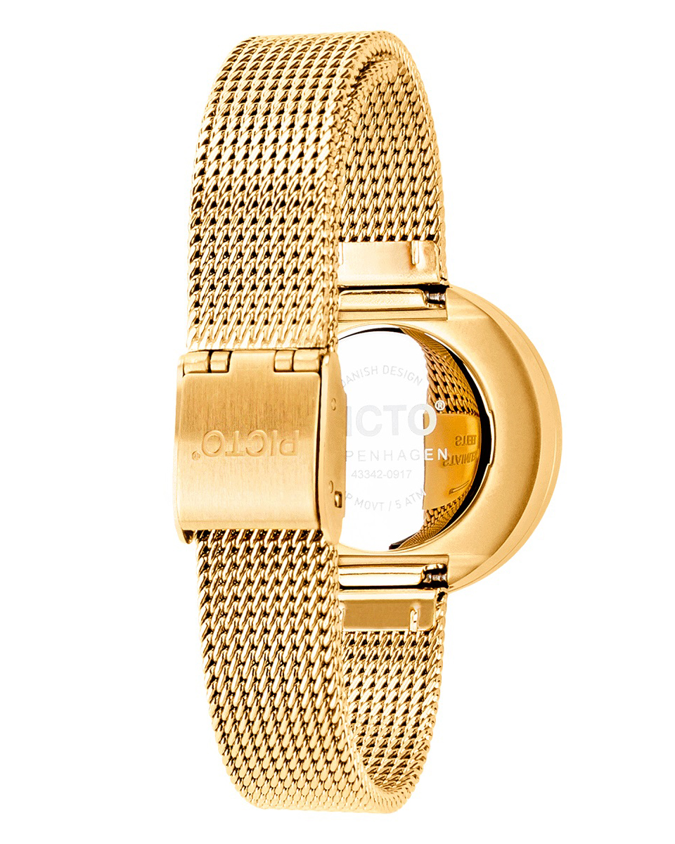 часы Picto Picto 30 mm White / Gold Polished фото 7