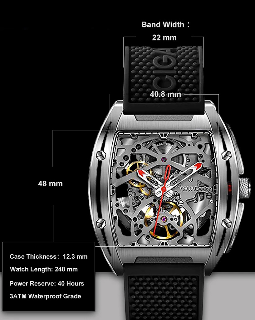 часы CIGA Design Z-SERIES Black Automatic фото 10