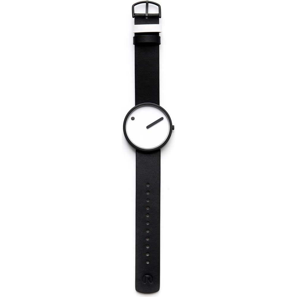 часы Picto Picto 40 mm White / Black Leather фото 7