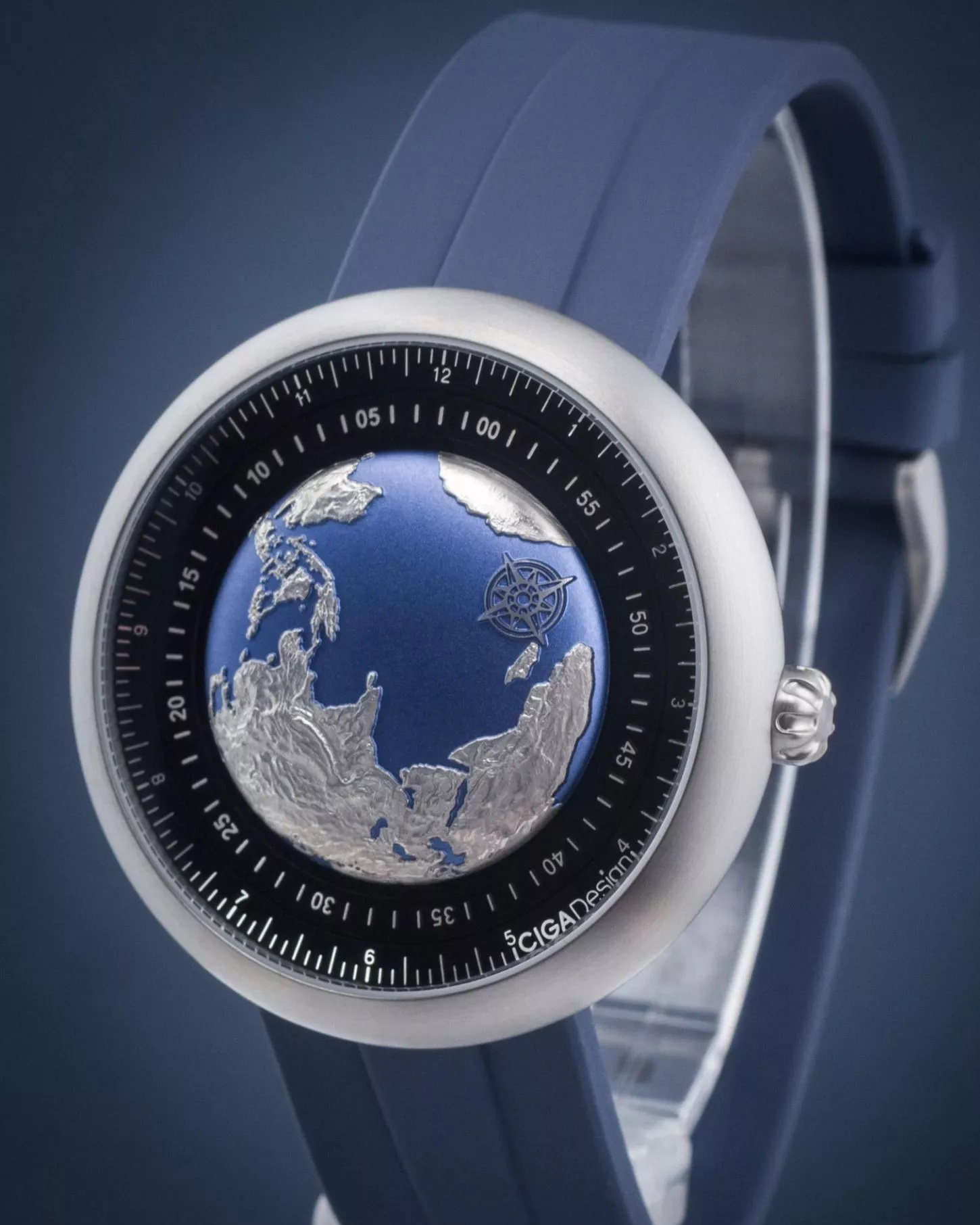 часы CIGA Design U-Series Blue Planet GPHG Titanium Mechanical U031-TU02-W6U фото 17