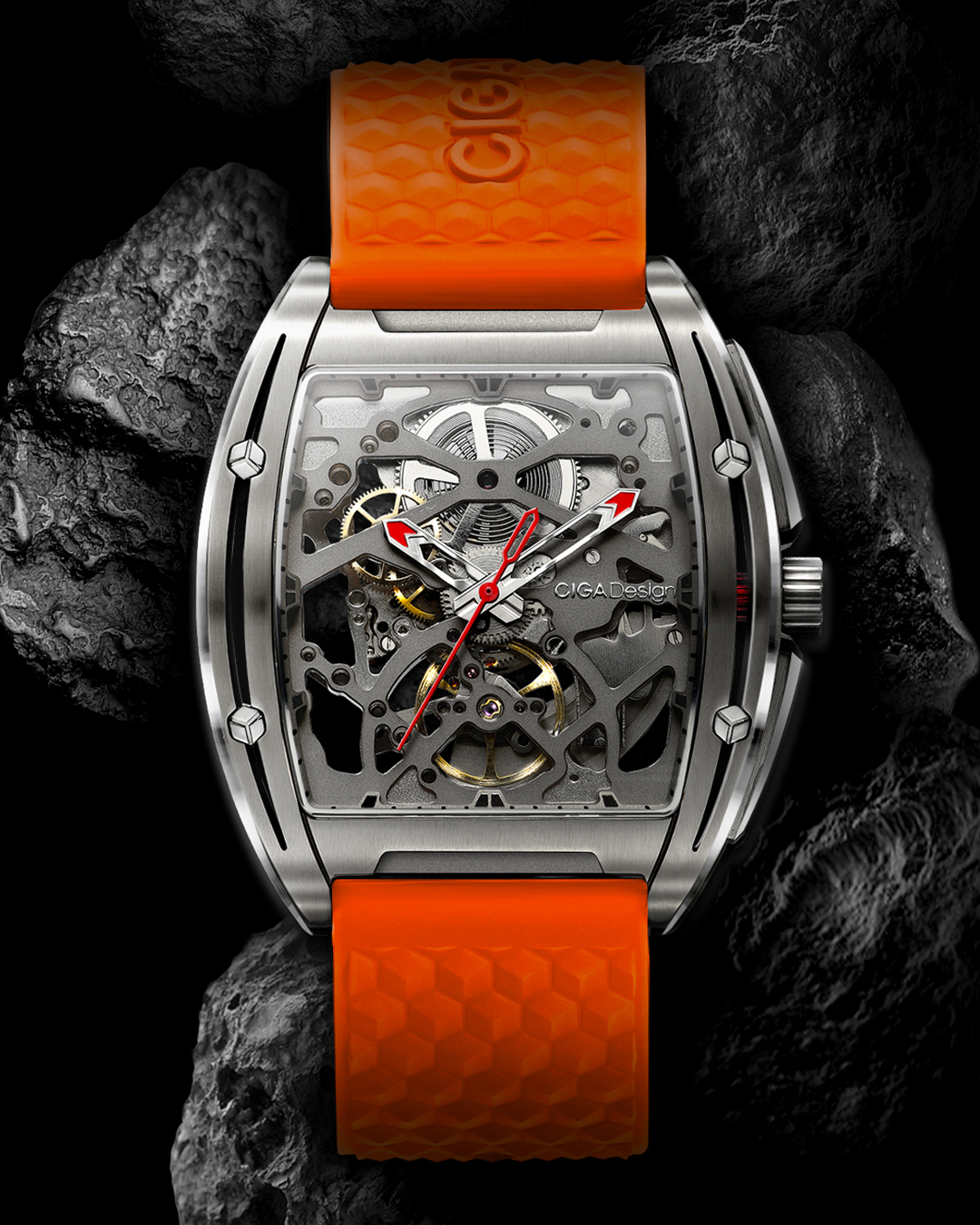 часы CIGA Design Z-SERIES TITANIUM ORANGE Automatic Z031-TITI-W15OG фото 5