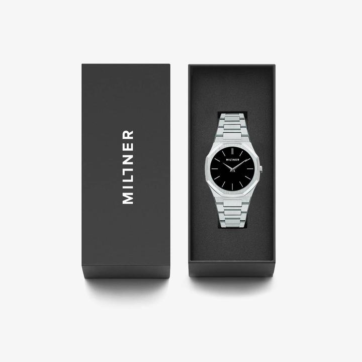 часы Millner Oxford S Silver Black фото 6