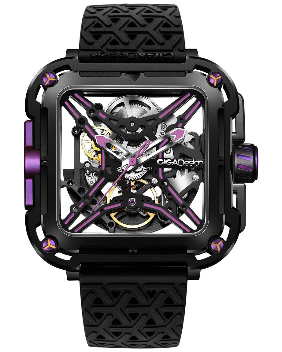 часы CIGA Design X Series Purple Automatic X011-BLPL-W25BK фото 4