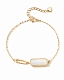 A B Art Jewelry A B Art браслет из розового золота с белым опалом Opal Chain