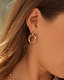 A B Art Jewelry A B Art серьги-подвески из золота Circle Drop