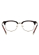 A.B. art a.b.art Retro Metal Half Rim Tortoise
