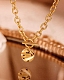 A B Art Jewelry A B Art колье с кулоном из золота Coin Chain