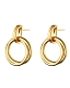 A B Art Jewelry A B Art серьги-подвески из золота Circle Drop
