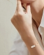 A B Art Jewelry A B Art браслет из розового золота с белым опалом Opal Chain