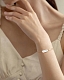 A B Art Jewelry A B Art браслет из розового золота с белым опалом Opal Chain