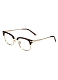 A.B. art a.b.art Retro Metal Half Rim Tortoise